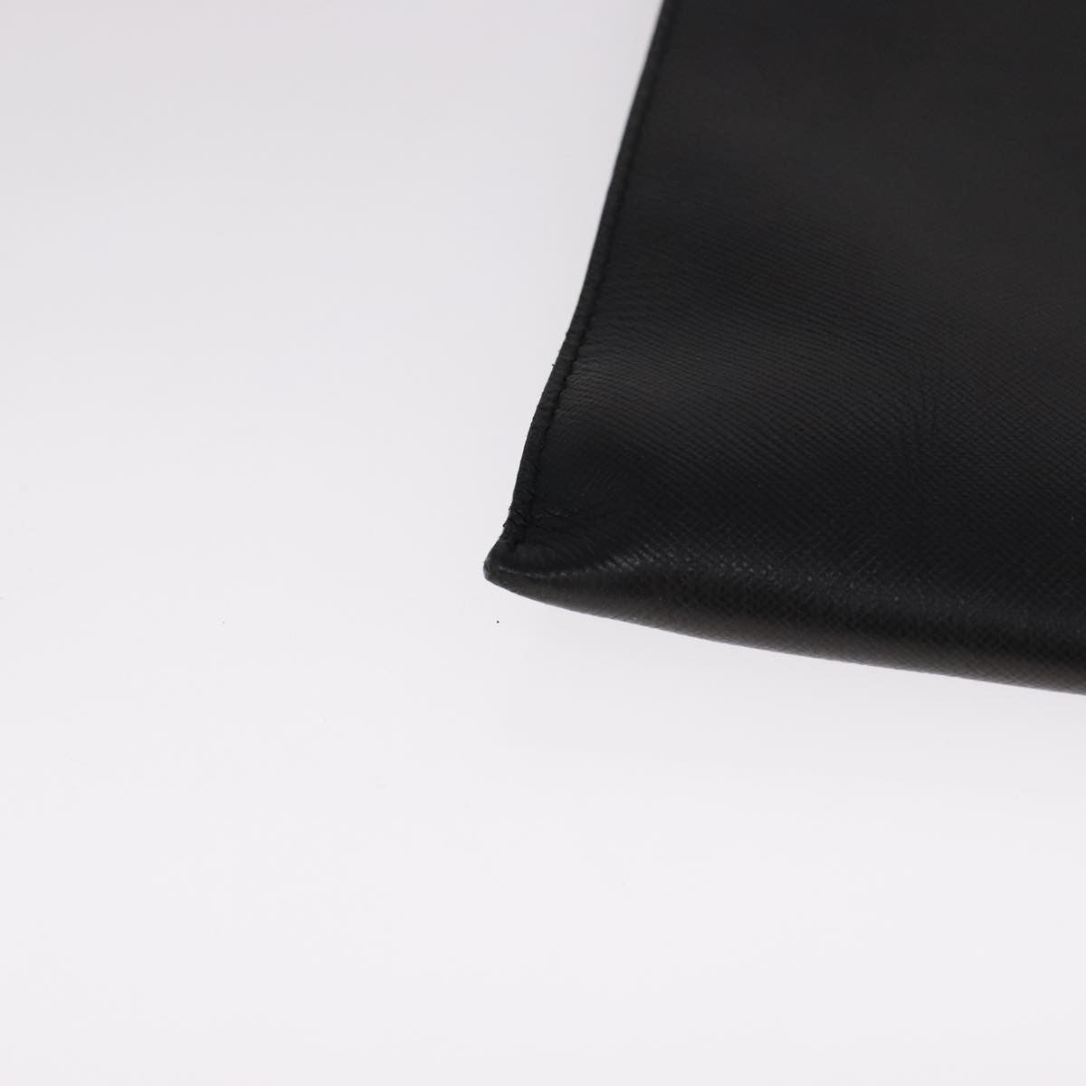 Prada Vintage Pouch Leather, BLACK, LEATHER, Clutche & pouche