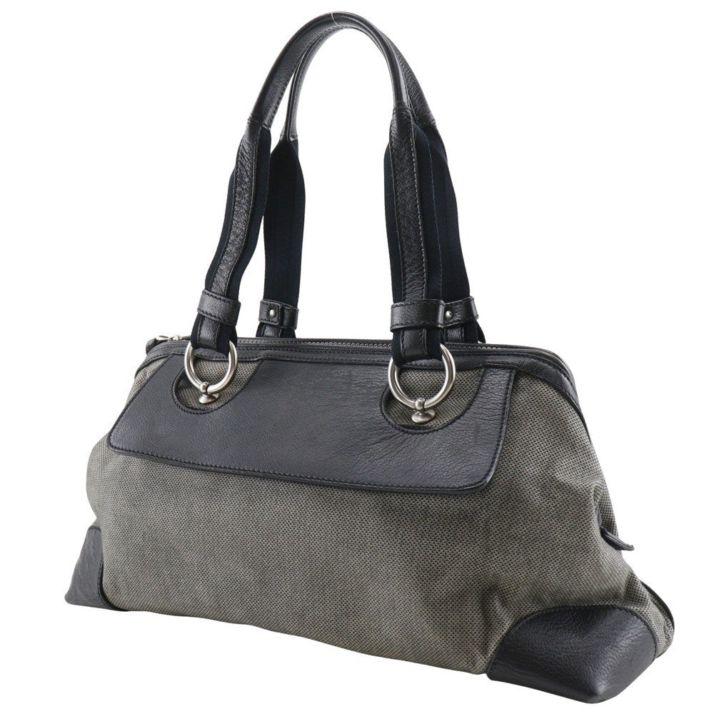 Bottega Veneta Vintage Tote Bag Canvas, GRAY, CANVAS, Tote bag