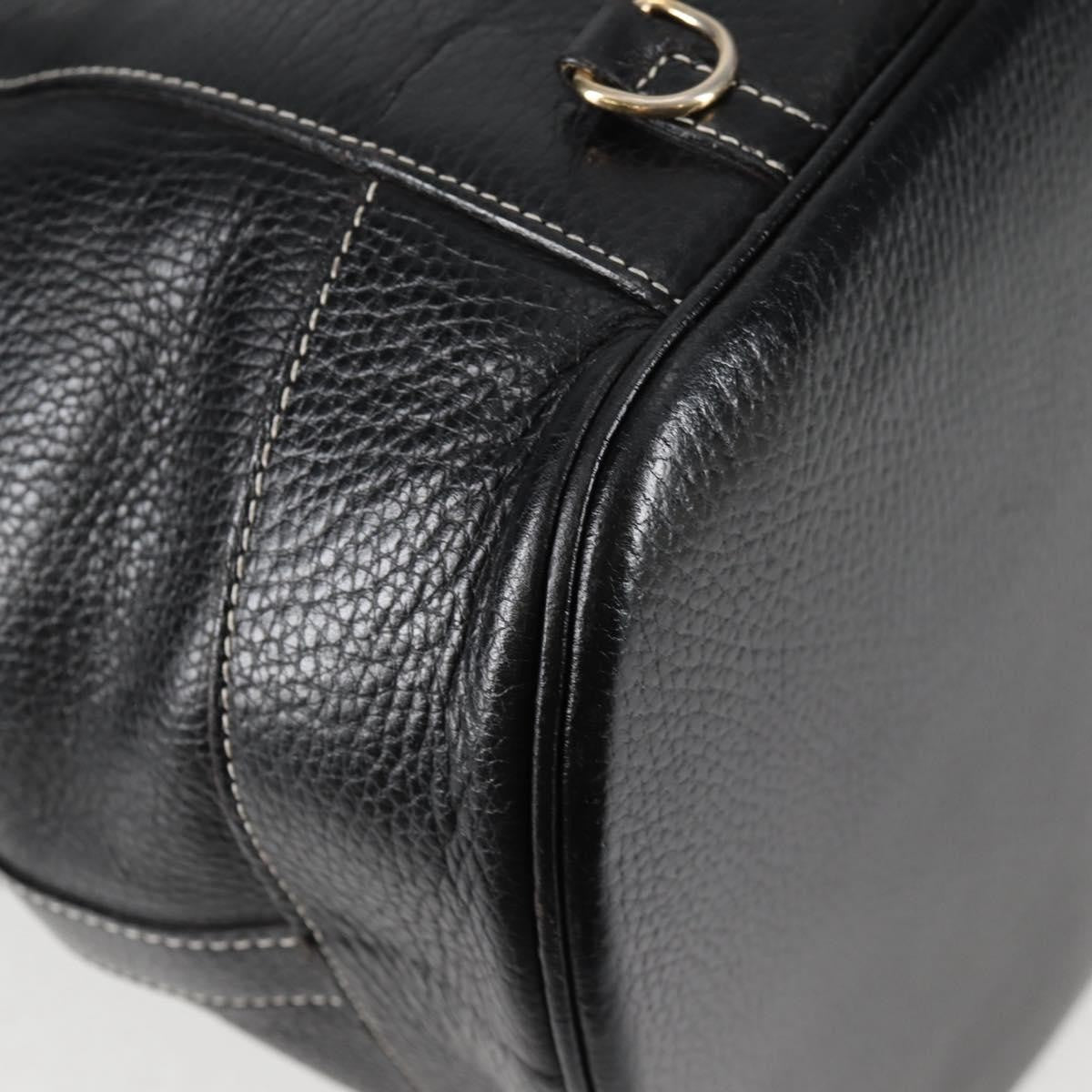 Hermes HERMES Shoulder Bag Leather, BLACK, LEATHER, Shoulder bag