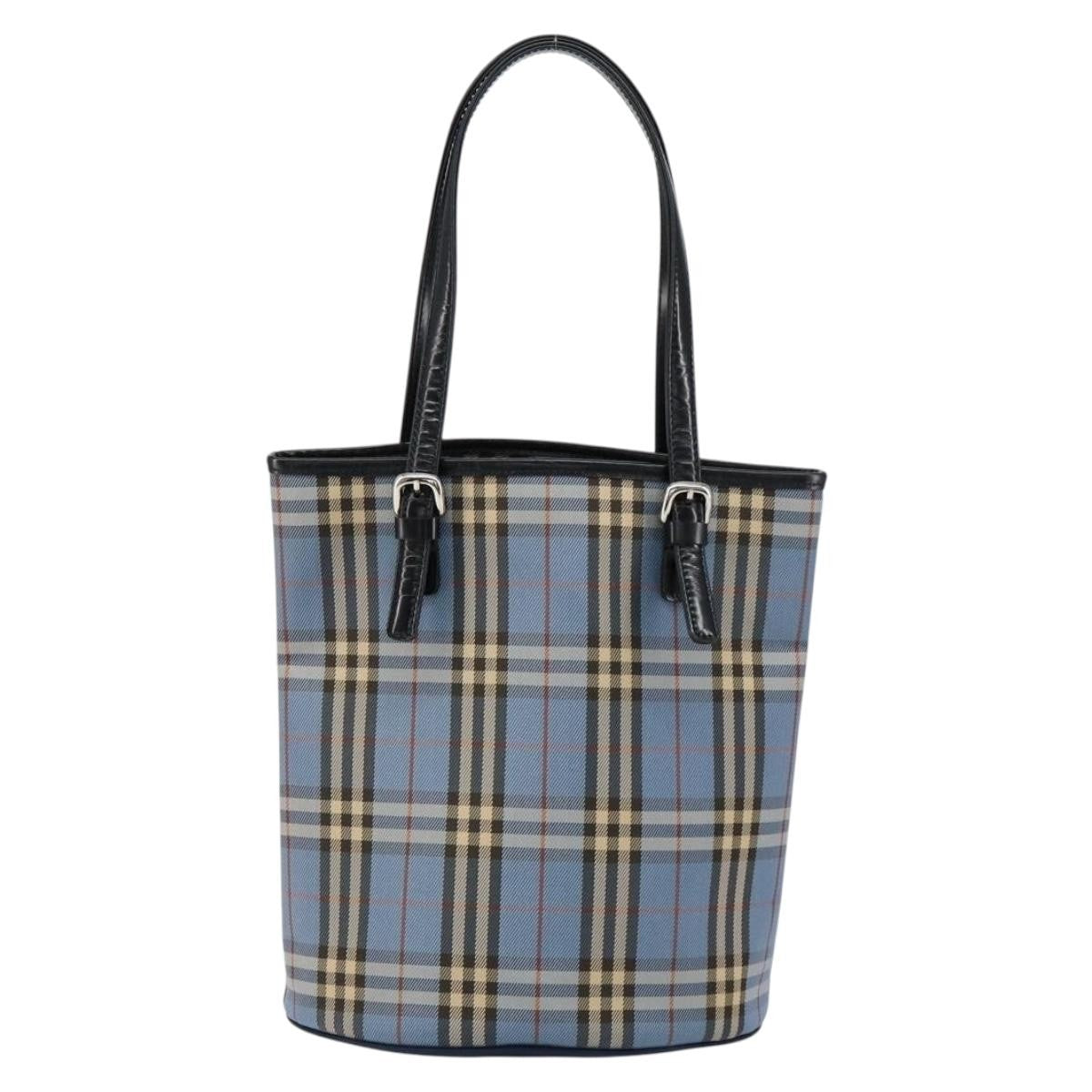 Burberry Blue Label Tote Bag Canvas, BLUE, CANVAS, Tote bag
