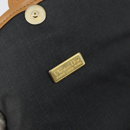 Christian Dior Vintage Shoulder Bag Canvas, BLACK, CANVAS, Shoulder bag