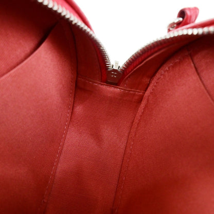 Chanel Pearl Crush Round Clutch with Chain Quilted Lambskin, PINK, LEATHER, Shoulder bag