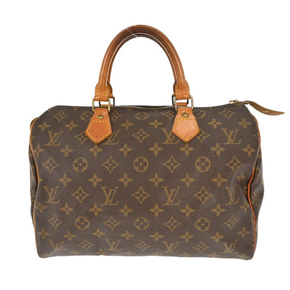 Louis Vuitton Speedy Handbag Monogram Canvas, BROWN, CANVAS, Handbag