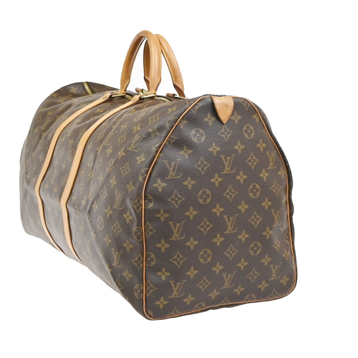 Louis Vuitton Keepall Bag Monogram Canvas, Brown, Canvas, Travel Bag