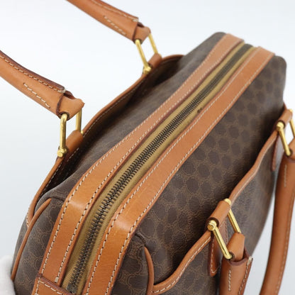 Celine Vintage Macadam Boston bag Canvas, Brown, Canvas, Handbag
