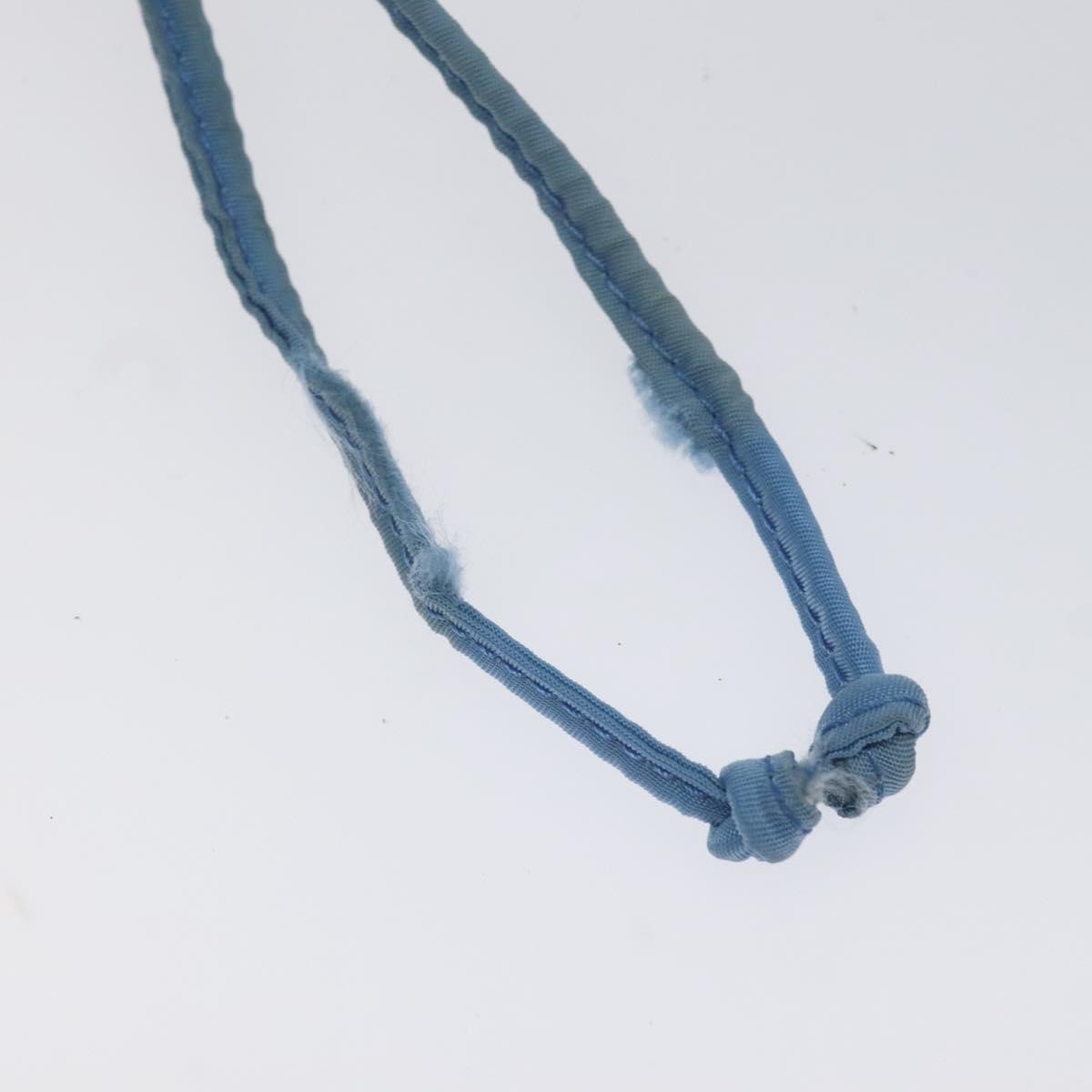 Prada Drawstring Wristlet Bucket Bag Tessuto, BLUE, NYLON, Clutche & pouche