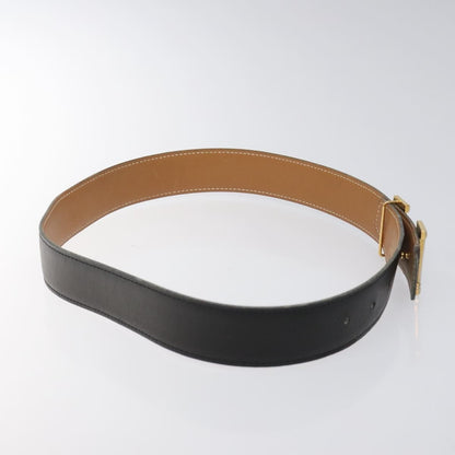 Hermes Constance Belt Leather, BLACK, LEATHER, Belts