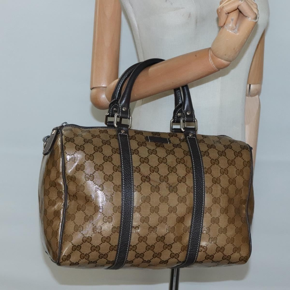 Gucci Joy Boston Bag GG Imprime, BEIGE, CANVAS, Travel bag