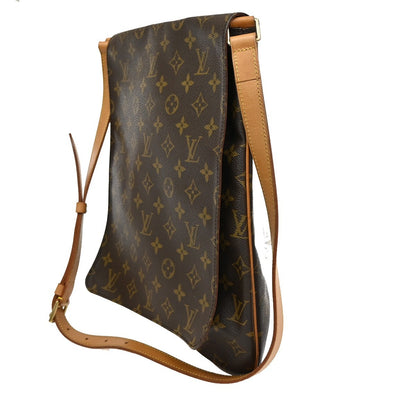 Louis Vuitton Musette Handbag Monogram Canvas, BROWN, CANVAS, Shoulder bag