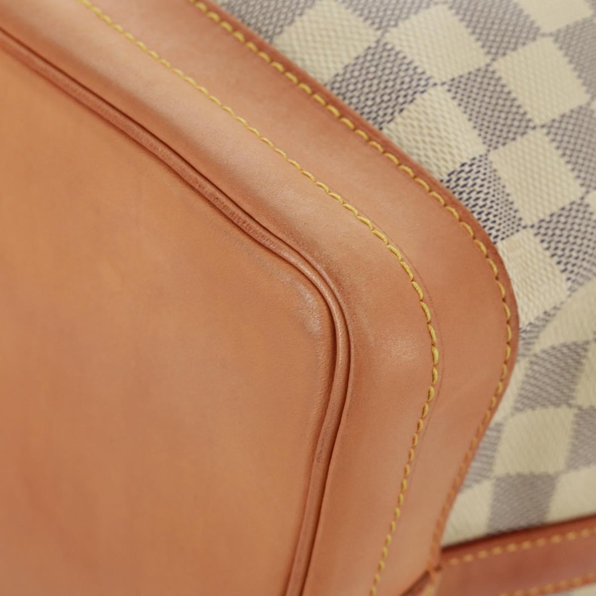 Louis Vuitton Noe Handbag Damier, Beige, Canvas, Shoulder Bag