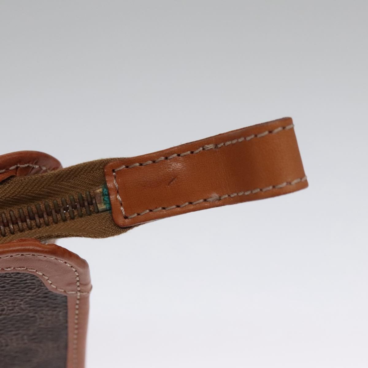 Celine Macadam Pochette Clutch, BROWN, PVC, Clutche & pouche