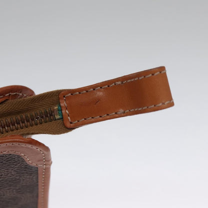 Celine Macadam Pochette Clutch, BROWN, PVC, Clutche & pouche