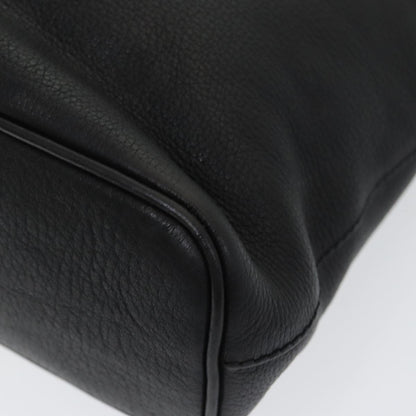 Burberry Vintage Handbag Leather, BLACK, LEATHER, Handbag