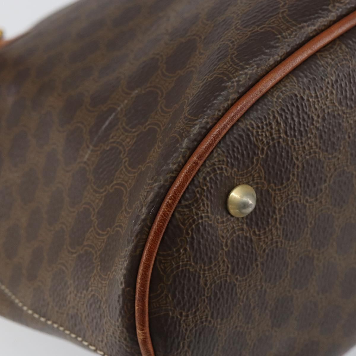 Celine Vintage Macadam Tote bag Canvas, BROWN, CANVAS, Tote bag