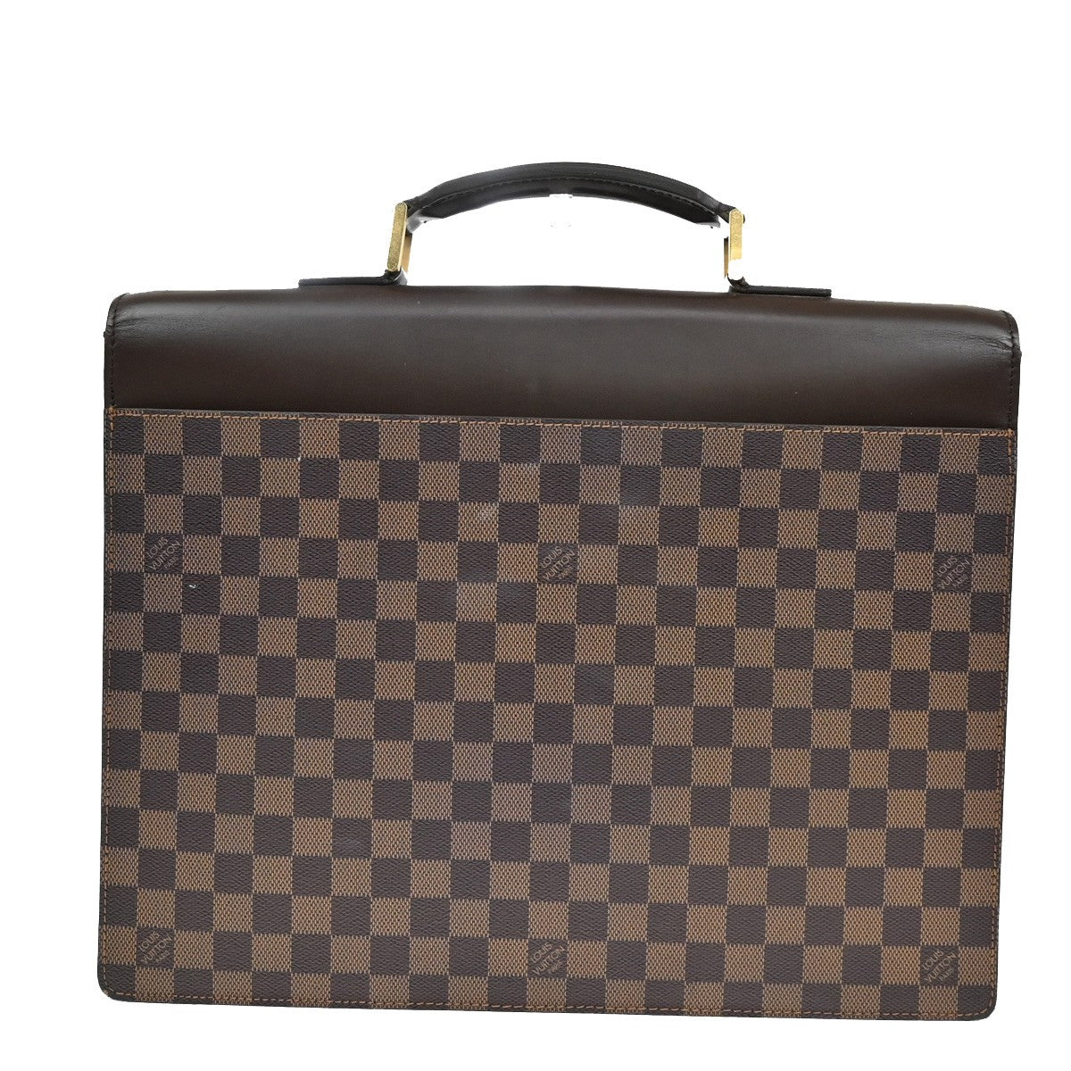 Louis Vuitton Altona Bag Damier, BROWN, CANVAS, Briefcase