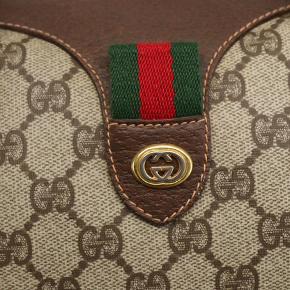 Gucci Vintage Interlocking G Boston Bag GG Coated Canvas, BEIGE, PVC, Travel bag