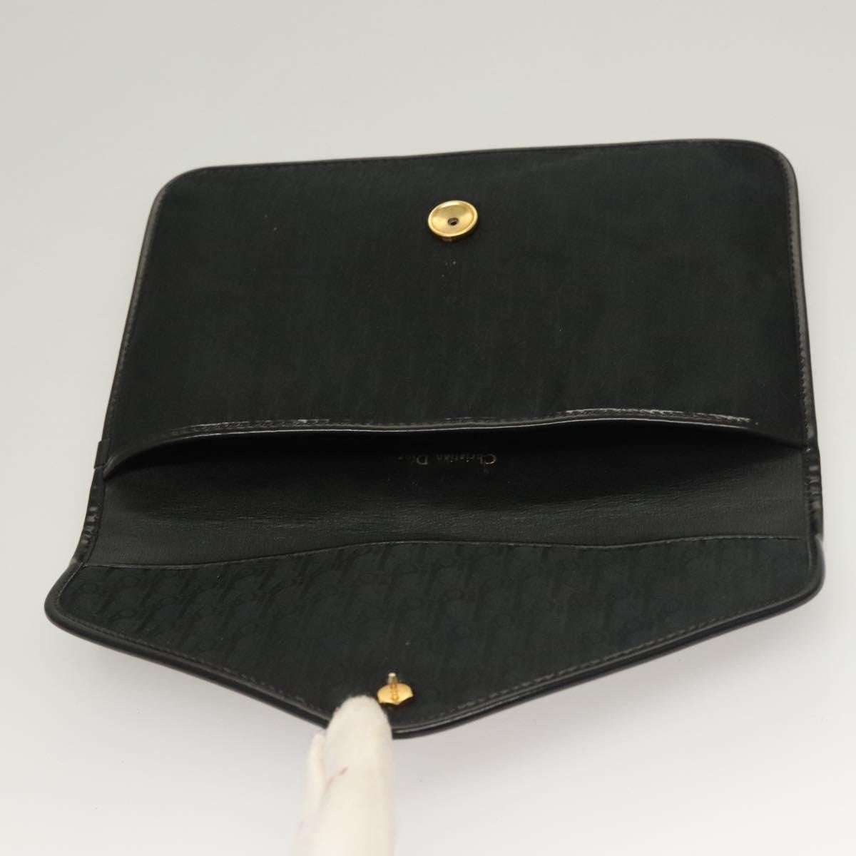 Christian Dior Vintage Trotter Pouch Diorissimo Canvas, BLACK, CANVAS, Clutche & pouche