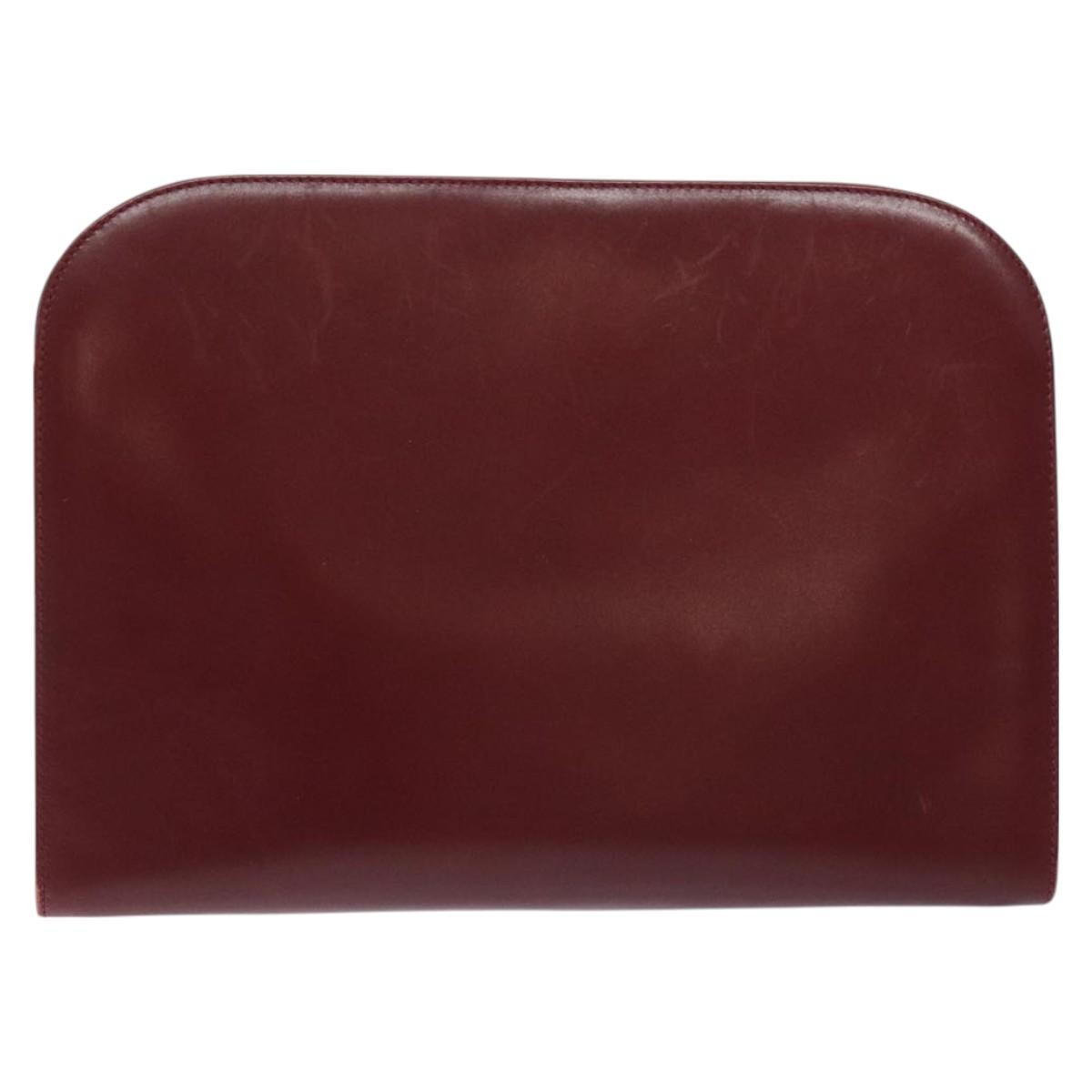 Salvatore Ferragamo Vintage Gancini Chain Shoulder Bag Leather, RED, LEATHER, Shoulder bag