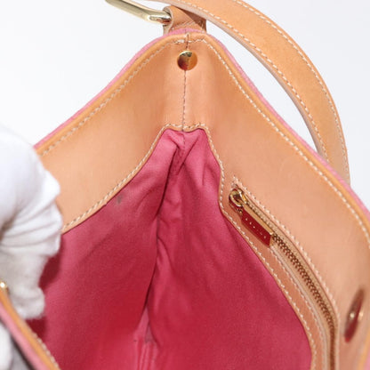 Celine C Macadam Shoulder bag Suede, PINK, SUEDE, Shoulder bag