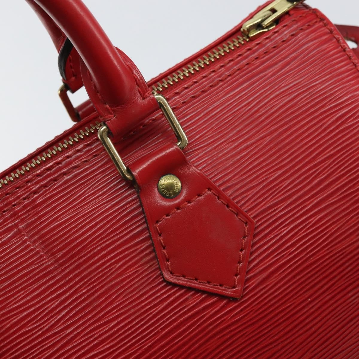 Louis Vuitton Speedy Handbag Epi Leather, RED, LEATHER, Handbag