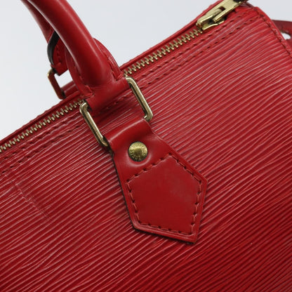 Louis Vuitton Speedy Handbag Epi Leather, RED, LEATHER, Handbag
