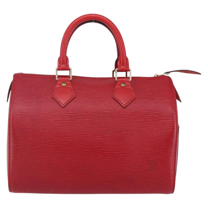 Louis Vuitton Speedy Handbag Epi Leather, RED, LEATHER, Handbag
