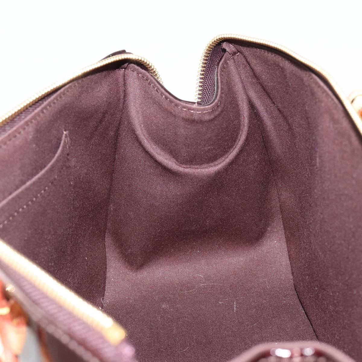 Louis Vuitton Rosewood Avenue Handbag Monogram Vernis, Purple, Patent Leather, Handbag