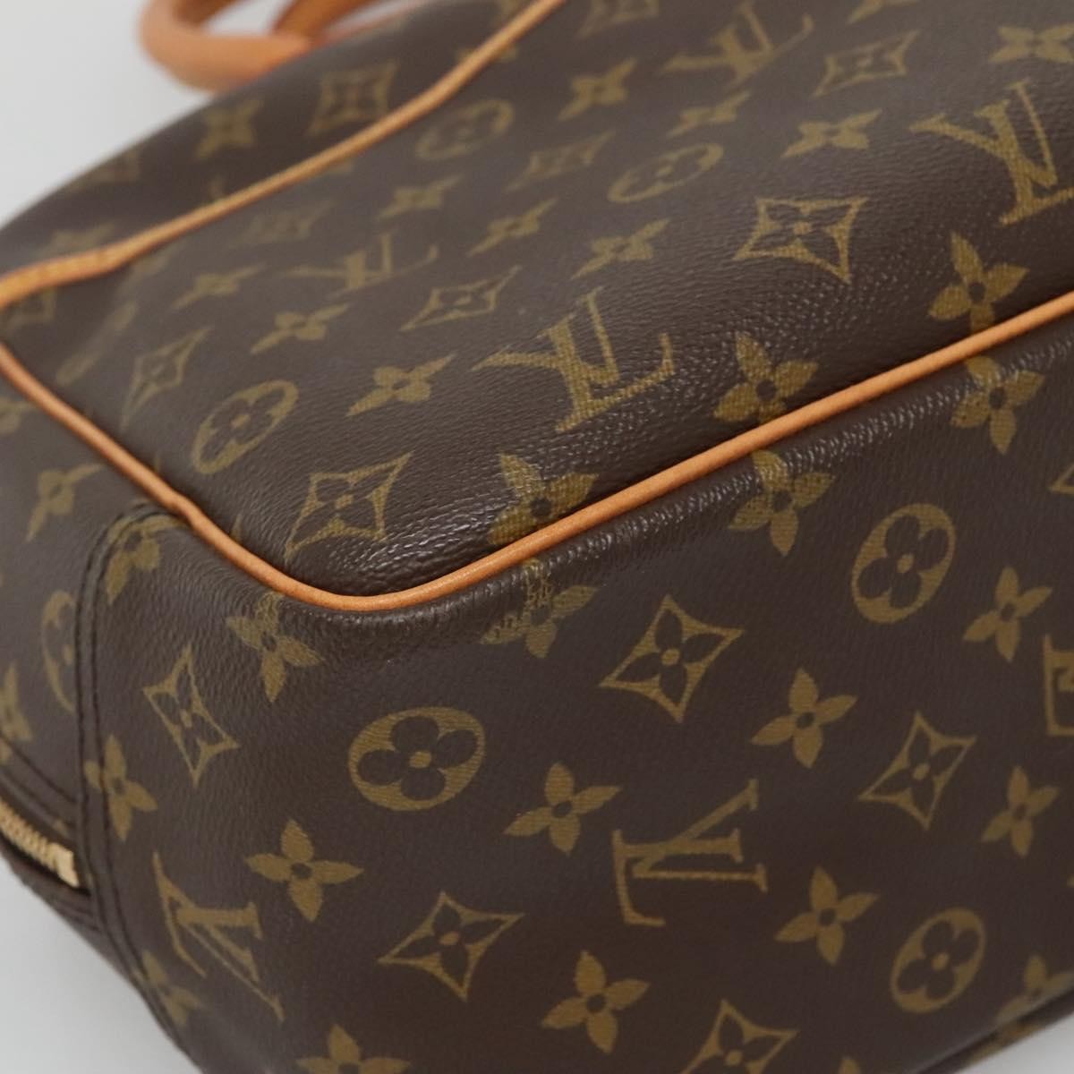 Louis Vuitton Deauville Handbag Monogram Canvas, BROWN, CANVAS, Handbag