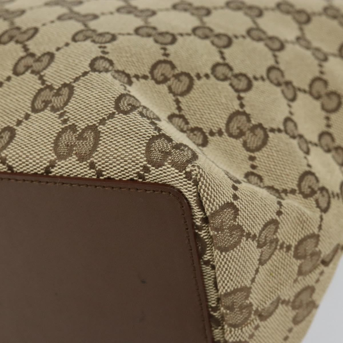 Gucci Vintage Bucket Shopping Tote GG Canvas, BEIGE, CANVAS, Tote bag