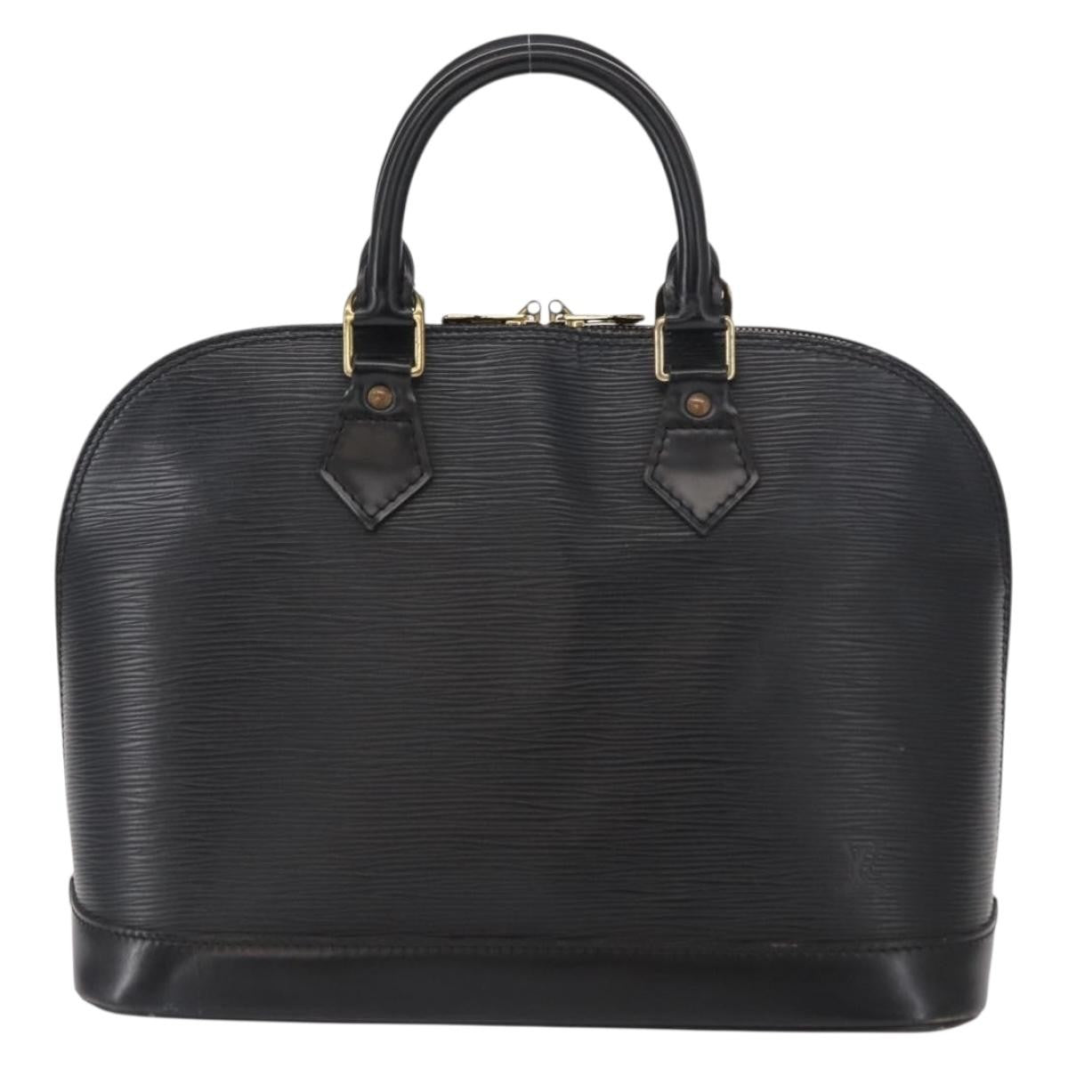 Louis Vuitton Alma Handbag Epi Leather, BLACK, LEATHER, Handbag