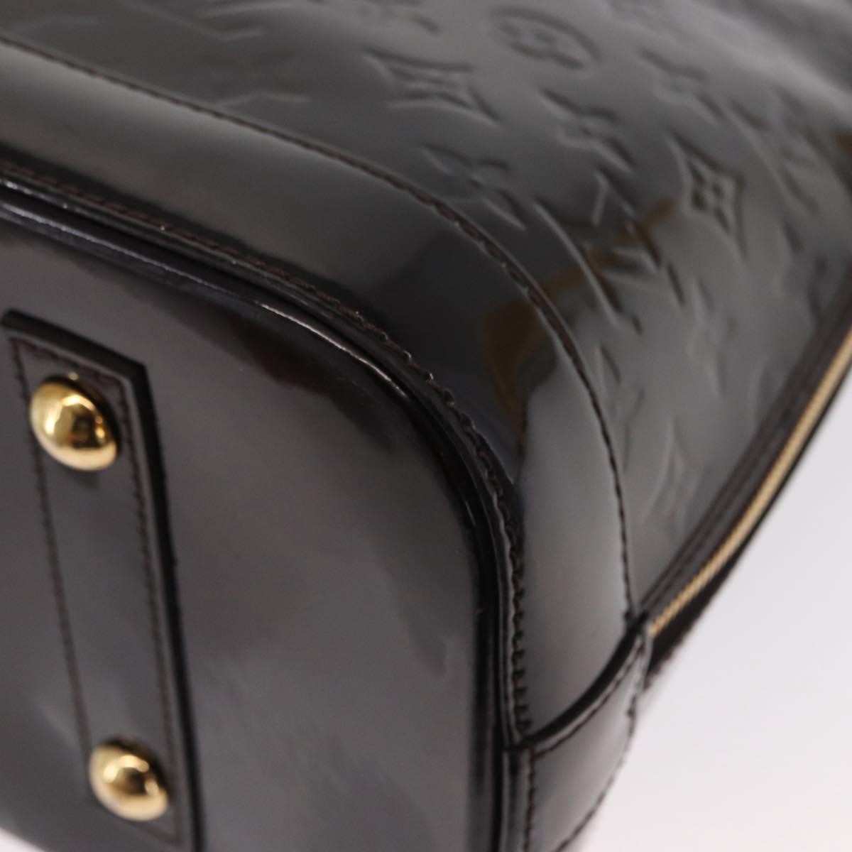 Louis Vuitton Alma Handbag Monogram Vernis, BURGUNDY, PATENT_LEATHER, Handbag