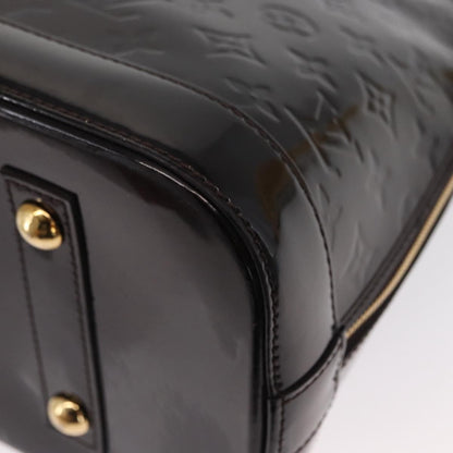 Louis Vuitton Alma Handbag Monogram Vernis, BURGUNDY, PATENT_LEATHER, Handbag