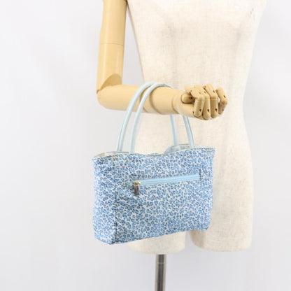 Bottega Veneta Vintage Tote Bag Nylon, BLUE, NYLON, Tote bag