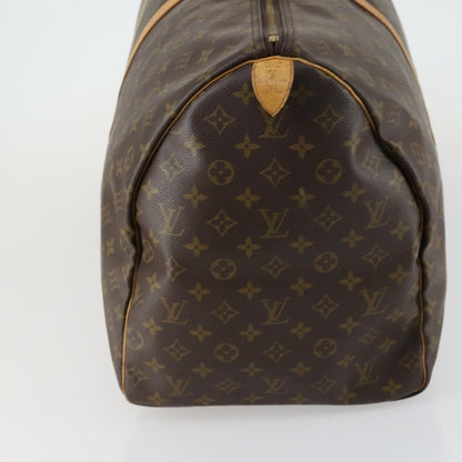 Louis Vuitton Keepall Bag Monogram Canvas, BROWN, CANVAS, Travel bag