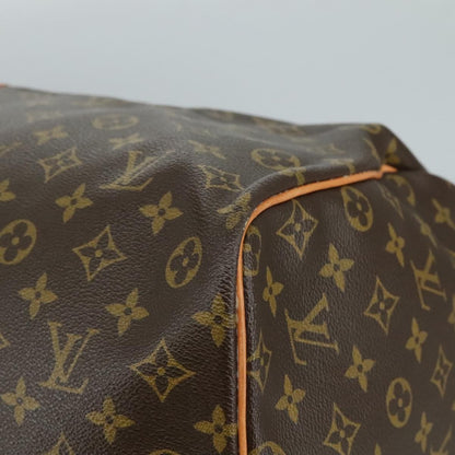Louis Vuitton Keepall Bag Monogram Canvas, BROWN, CANVAS, Travel bag