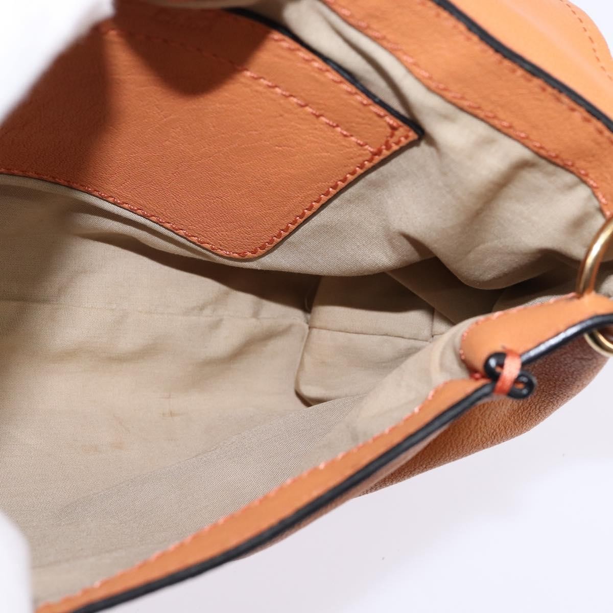 Chloe Elsie Crossbody Bag Leather, ORANGE, LEATHER, Shoulder bag