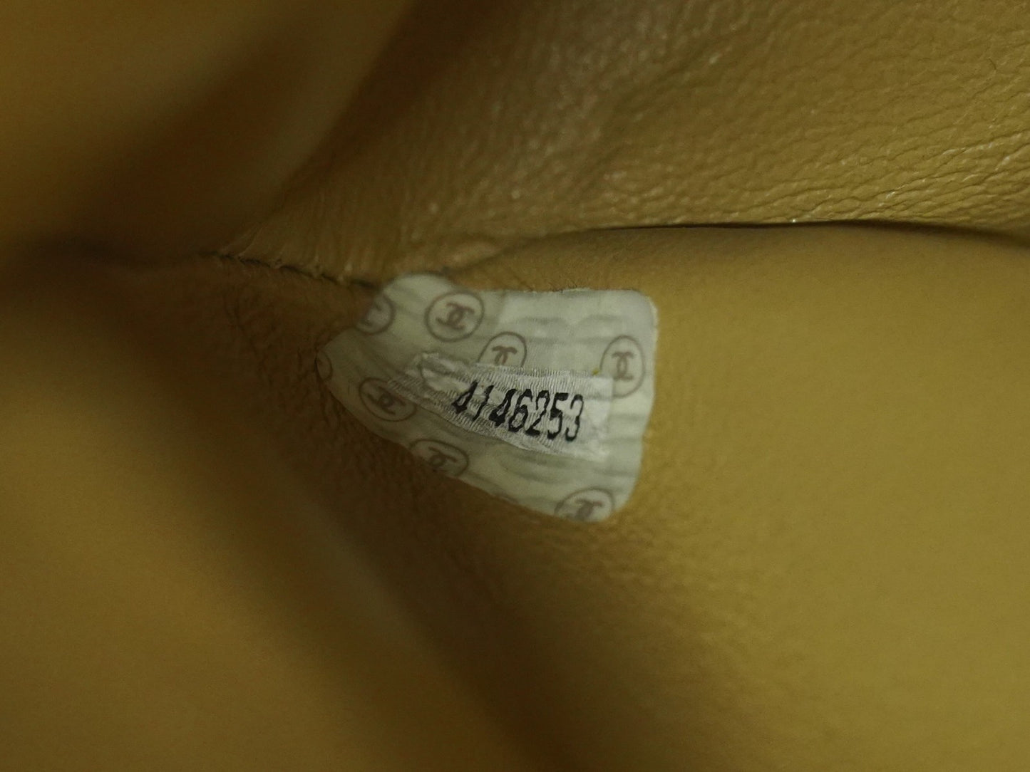 Chanel Vintage Tote Leather, BEIGE, LEATHER, Tote bag