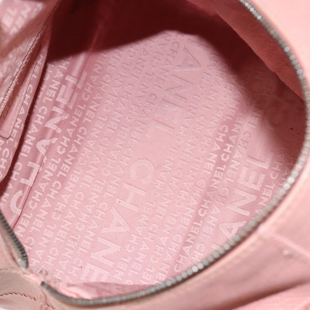 Chanel Chocolate Bar CC Bowler Bag Caviar skin, PINK, LEATHER, Handbag