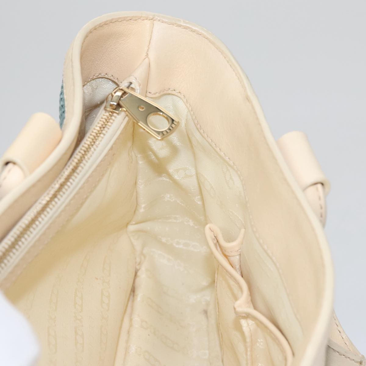 Celine Boogie Satchel Leather, BLUE, LEATHER, Handbag