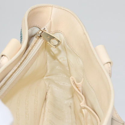 Celine Boogie Satchel Leather, BLUE, LEATHER, Handbag