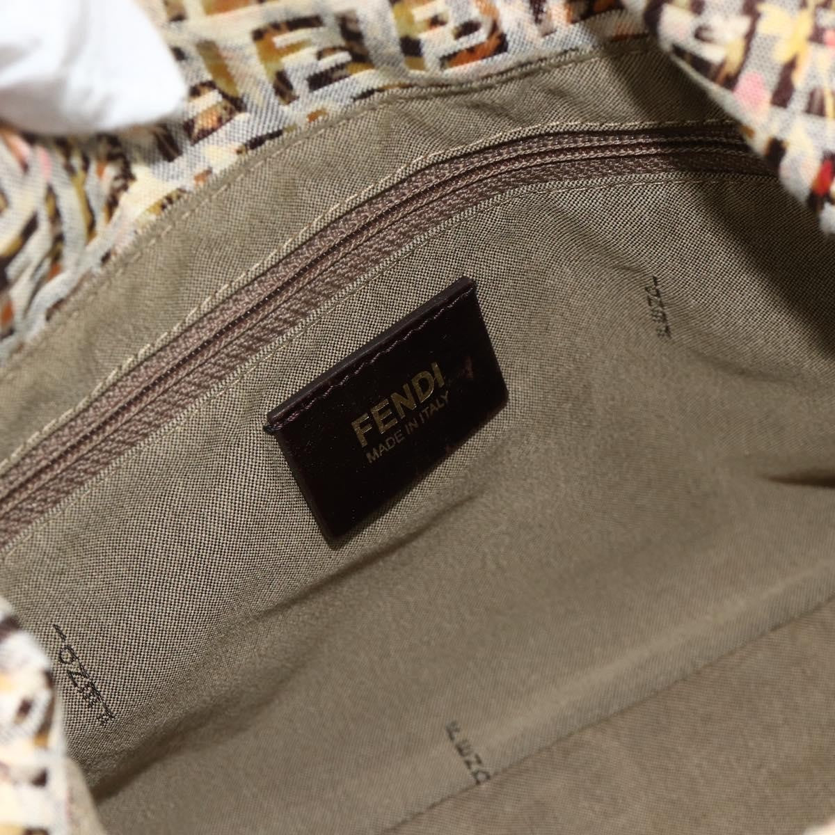 Fendi Mamma Baguette Zucca canvas, Beige, Canvas, Shoulder Bag