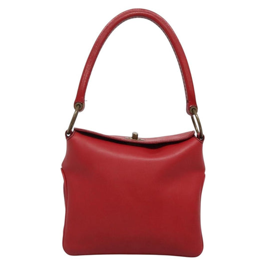 Miu Miu Triple Compartment Convertible Satchel Leather, RED, LEATHER, Shoulder bag