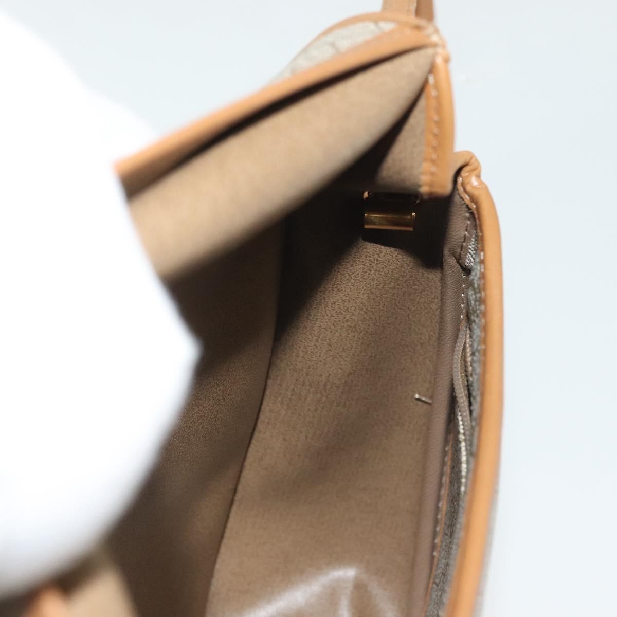 Christian Dior Vintage Honeycomb Shoulder Bag Canvas, BEIGE, CANVAS, Shoulder bag