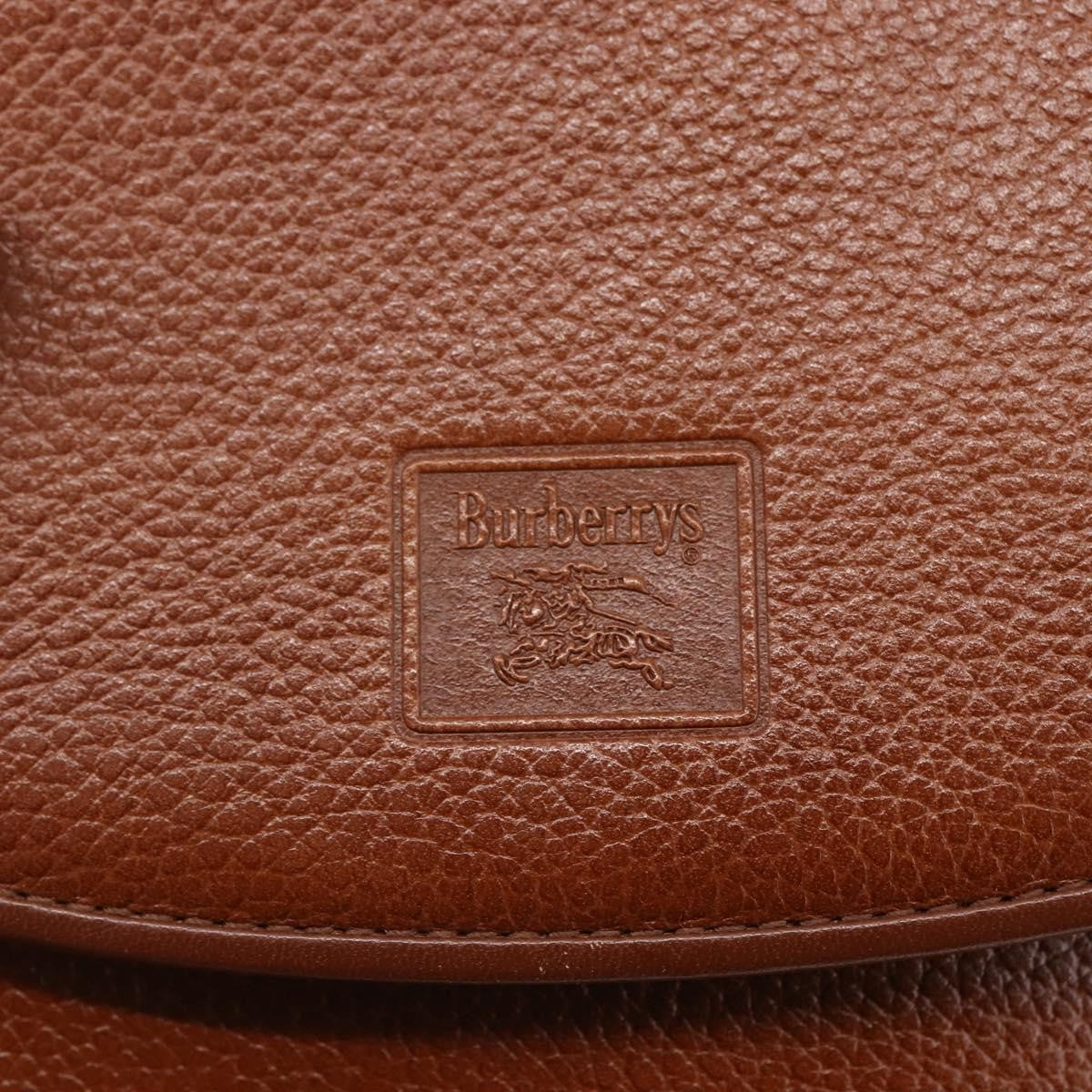 Burberry Vintage Shoulder Bag Leather, BROWN, LEATHER, Shoulder bag