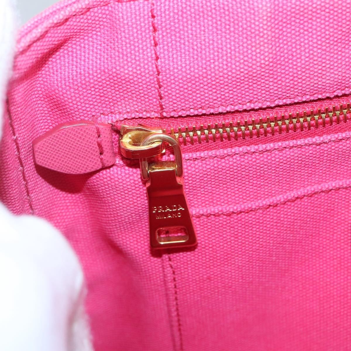 Prada Canapa Convertible Tote Canvas, PINK, CANVAS, Tote bag