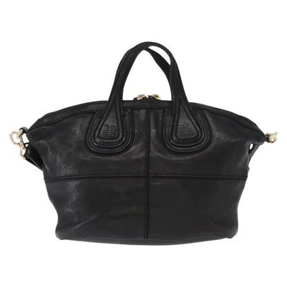 Givenchy Nightingale Satchel Leather, BLACK, LEATHER, Handbag