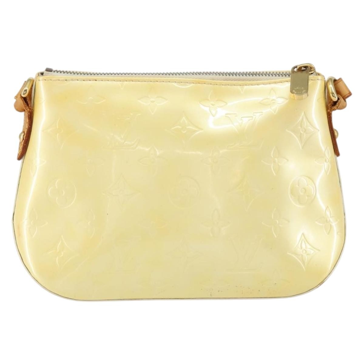 Louis Vuitton Minna Street Handbag Monogram Vernis, YELLOW, PATENT_LEATHER, Shoulder bag