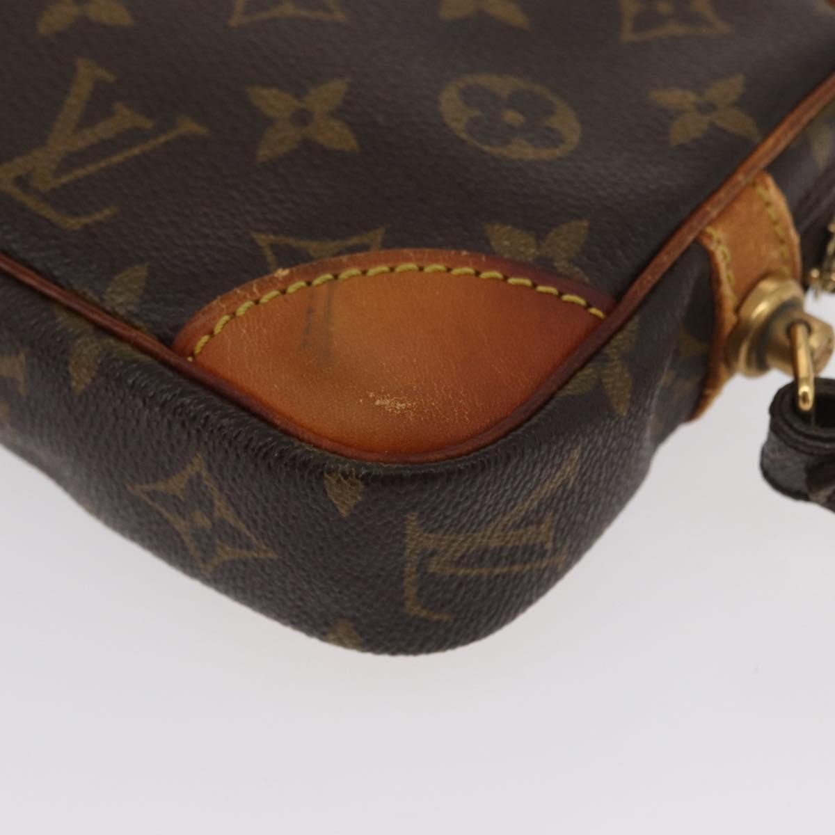 Louis Vuitton Marly Dragonne Clutch Monogram Canvas, BROWN, CANVAS, Clutche & pouche