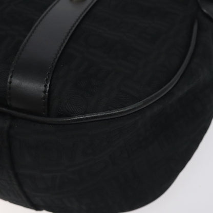 Salvatore Ferragamo Shoulder Bag Canvas, BLACK, CANVAS, Shoulder bag