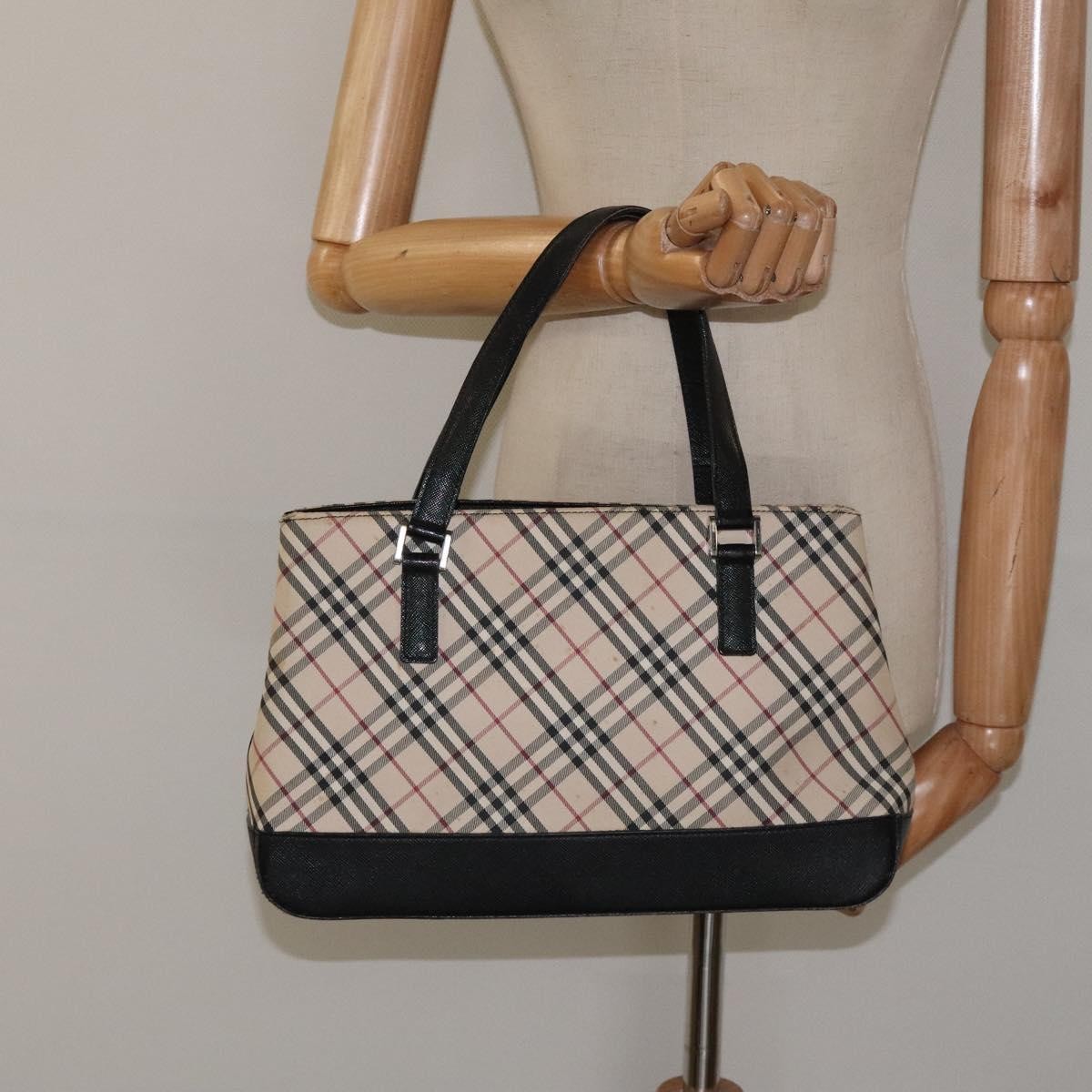 Burberry Nova Check Handbag Nova Check Canvas and leather, BEIGE, CANVAS, Handbag